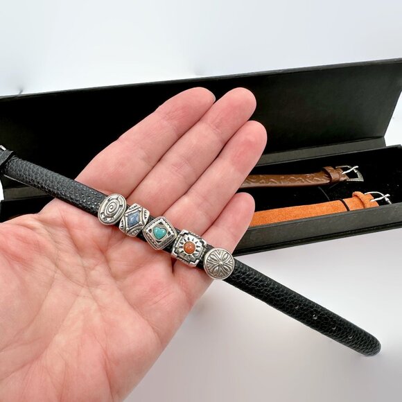 Leather Bracelet, Slide Bracelet, Interchangeable, South Western, Prerogatives - Picture 2 of 5